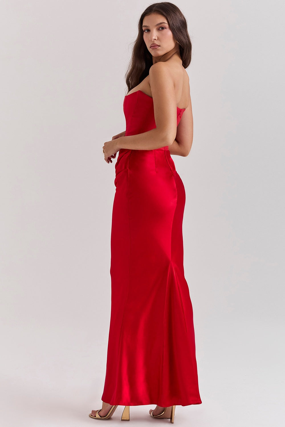 Sexy Strapless Fishtail Maxi Dress - DippedShop Wholesale - #2691