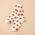 Pumpkin Ghost Print Socks - DippedShop Wholesale - #2323