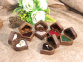 Heart Wooden Ring Box - DippedShop Wholesale - #3955