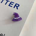 Quirky Halloween Ghost Pumpkin Mini Hair Claw 6W6HCP1322