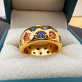 Retro Colorful Cubic Zirconia - DippedShop Wholesale - #6659