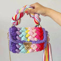 Chunky Crochet Crossbody Bag - DippedShop Wholesale - #1155