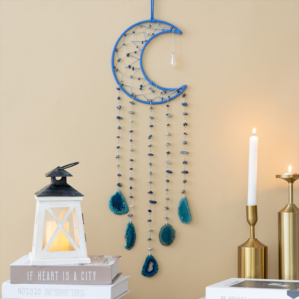 Stylish Moon Spiral Crystal Tassel Suncatchers MK2CZAS6H7HLS51