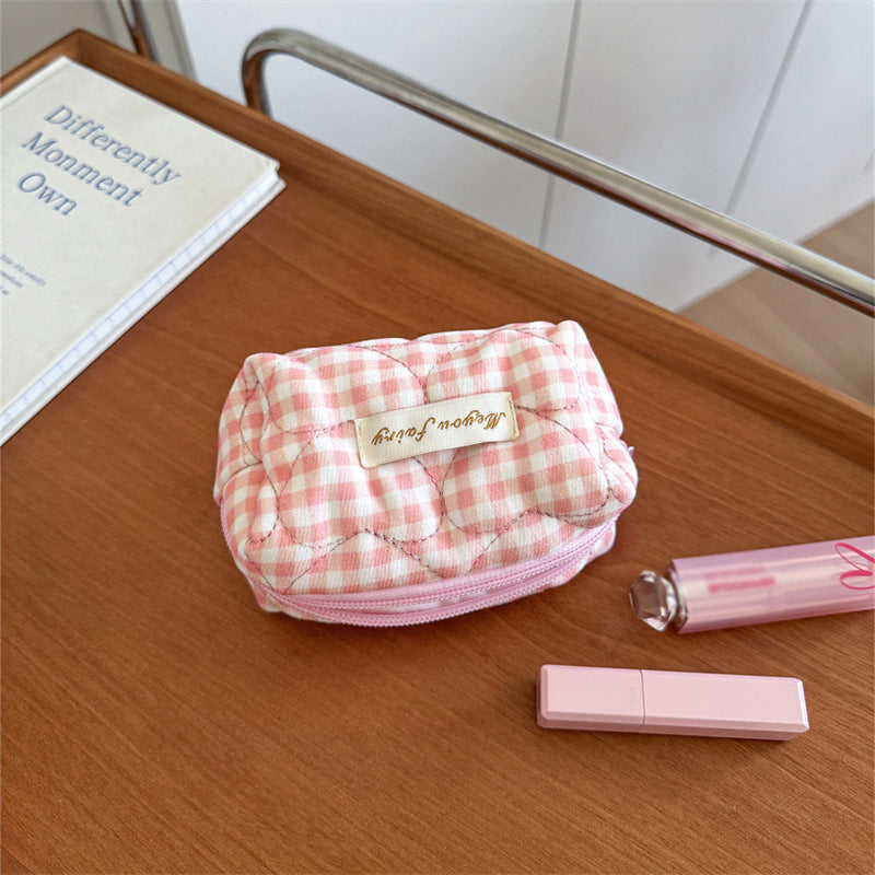 Colorful Polka Dots Quilted Shell Makeup Bag MK2BW6S10BOB123
