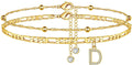 Trendy Initial Letter Gold Pla - DippedShop Wholesale - #0467
