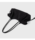 Casual Solid Color Drawstring Ruffled Shoulder Bag 6W10BBG1363