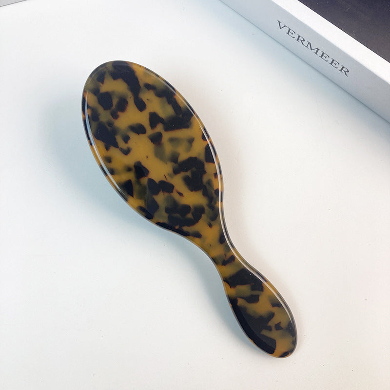 Oval Leopard Acetate Portable Air Cushion Combs MK2PPM6CT5CB30