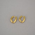 Twist Gold Hoop Earrings - DippedShop Wholesale - #8387