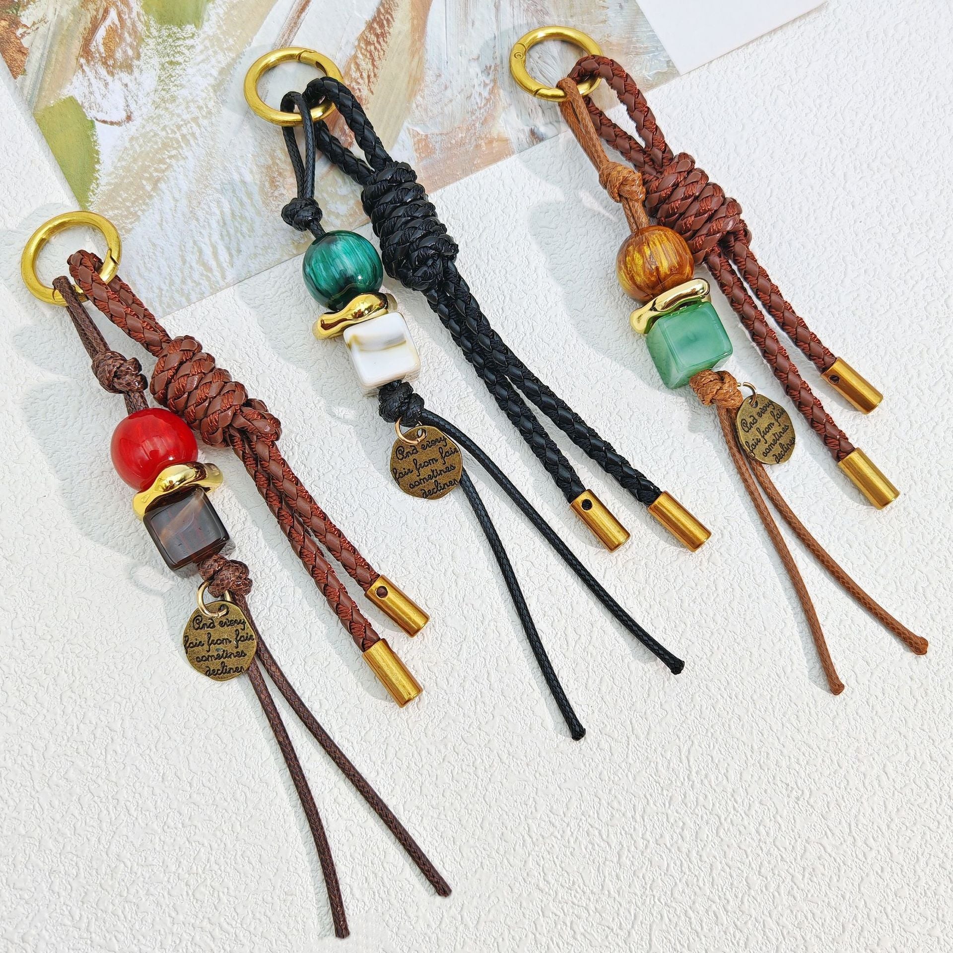 Boho Beaded Keychain - DippedShop Wholesale - #3347