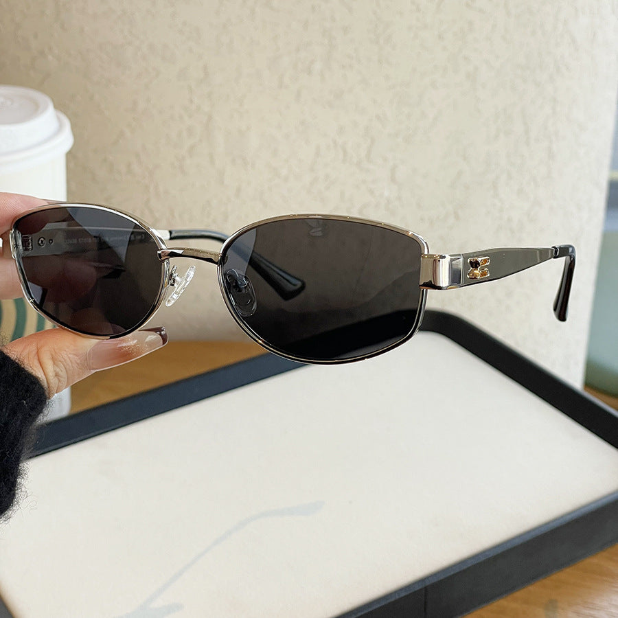 Vintage Oval Metal Frame Polarized Sunglasses MK2PPIM6W6GSG218