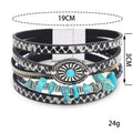 Vintage Multi Layer Snack Print PU Bracelets 6W6JBR497