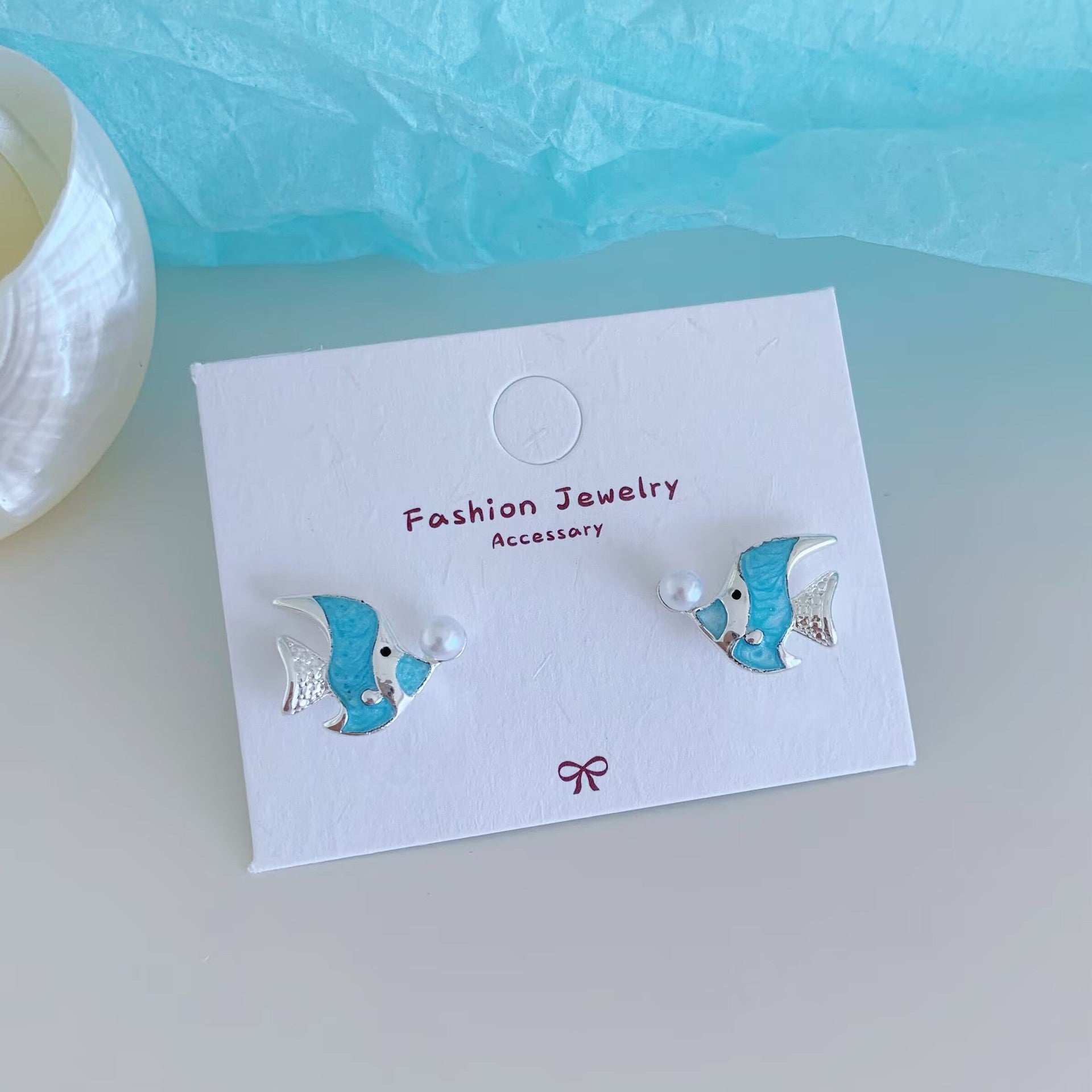Sea Shell Stud Earrings - DippedShop Wholesale - #7939