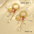 Starfish Shell Hoop Earrings - DippedShop Wholesale - #3395