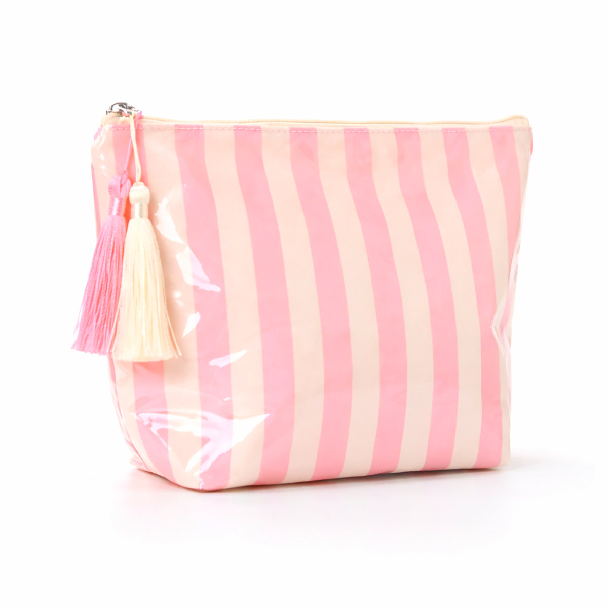 PVC Glossy Striped Waterproof Cosmetic Bag MK2BLW6C5CO09