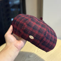 Plaid Beret Hat - DippedShop Wholesale - #0659