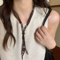 Boho-Style Beaded Decor Silk Scarf MK2BLW6W6NSI36