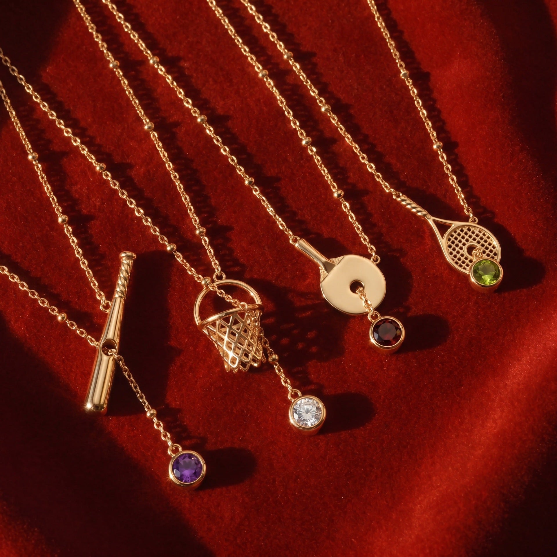 Sporty Style Cubic Zirconia Ball Pendnat Necklace 6W6JNC410L