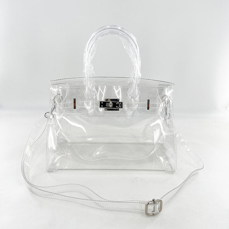 Jelly Clear Tote Stadium Approved Shoulder Bag 6W10BBG2123
