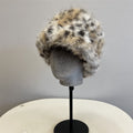 Faux Fur Leopard Bucket Hat - DippedShop Wholesale - #9539