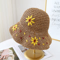 Flower Crochet Beach Hat - DippedShop Wholesale - #9171