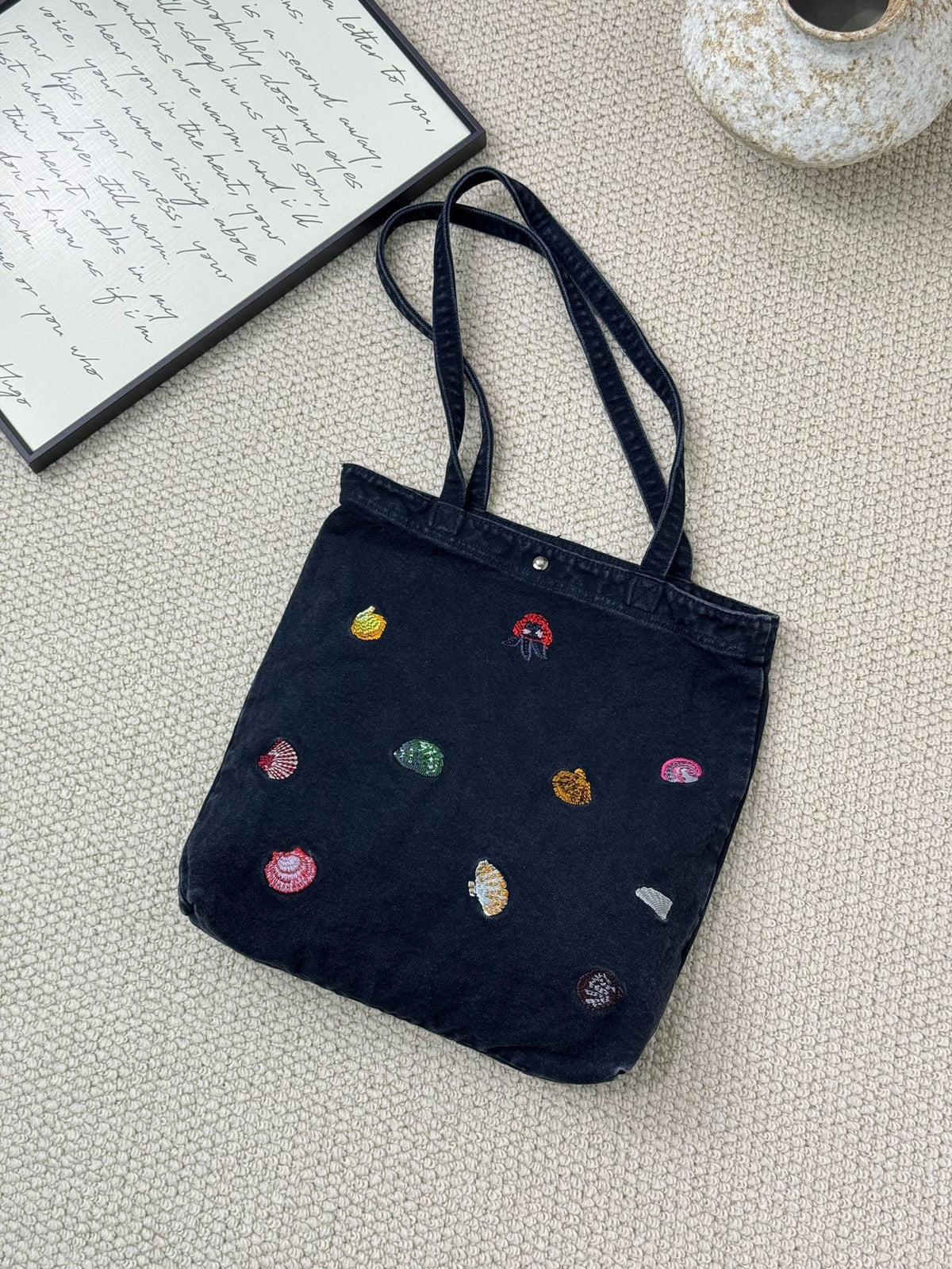 Cute Funny Animal Embroidery Lightweight Shoulder Bag 6W10BBG2501