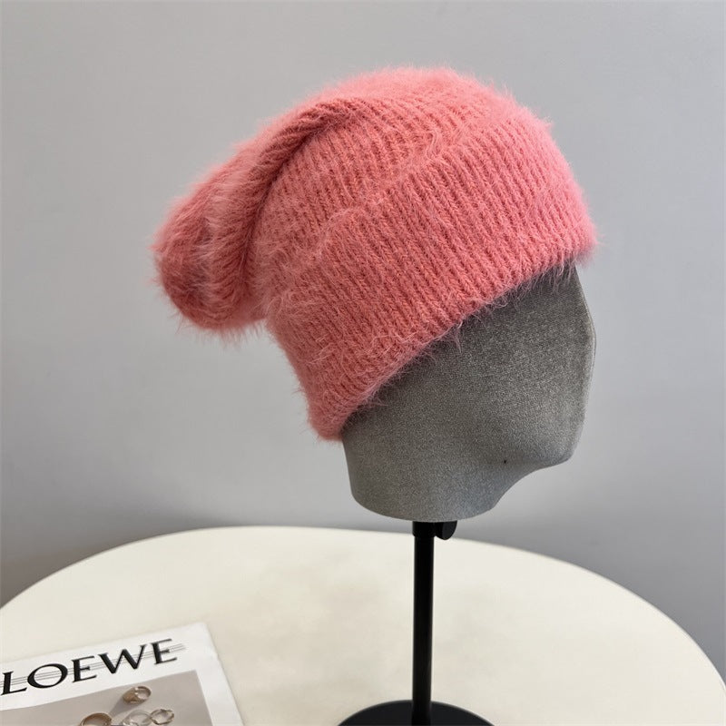 Fluffy Faux Fur Beanie - DippedShop Wholesale - #7971