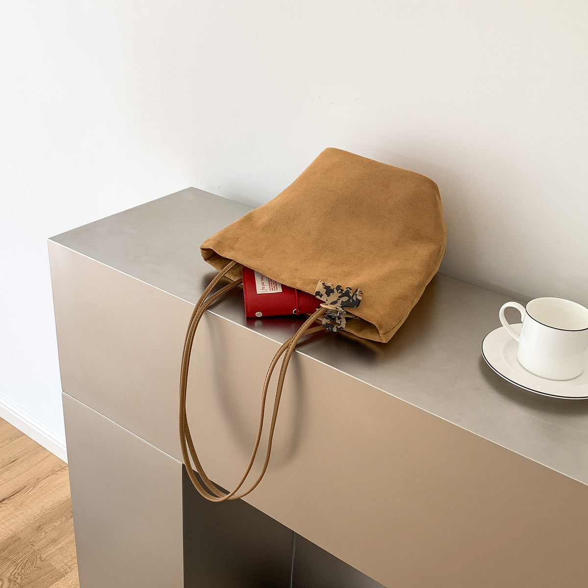 Minimalist Matte Casual Bucket Tote Bag 6W10BBG2474