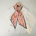 Stylish Checkerboard Pattern Silk Scarf 6W6NSI259
