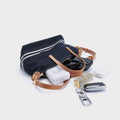 Stylish Striped Denim Large Capacity Tote Bag 6W10BBG1947