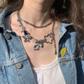 Trendy Hollow Star Flower Charm Waist Chain 6W6JBT148