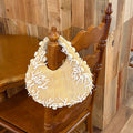 Stylish Crescent Straw Woven Coral Handbag 8CW6BBG508T
