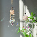 Warapped Natural Crystal Tassel Chain Suncatchers MK2CZAS6H7HLS75