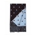Reversible Polka Dot Fringe Scarf - DippedShop Wholesale - #8611