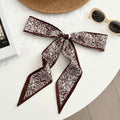 Floral Silk Headscarf with Waist Belt - DippedShop Wholesale - #3299