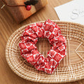 Polka Dot Plaid Hair Scrunchie - DippedShop Wholesale - #7011