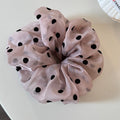 Trendy Polka Dots Print Organza Scrunchies 6W6HSR347