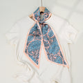 Striped Silk Scarf - DippedShop Wholesale - #2195