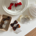 Acetate Bow Insert Comb Hair Clip MK2MBEP6W6HPN05