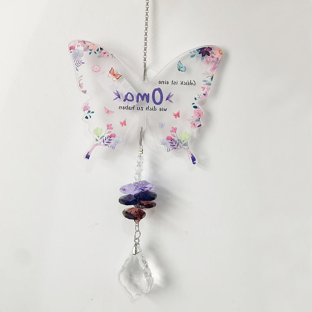 Oversized Butterfly Colorful Crystal Pendant Suncatchers MK2CZAS6H7HLS55