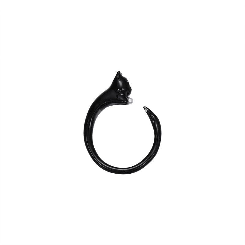 Animal Enamel Open Ring - DippedShop Wholesale - #3027
