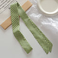 Fashion Polka Dots Narrow Soft Silk Scarf MK2BLW6W6NSI63