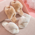 Fuzzy Plush Indoor Slippers - DippedShop Wholesale - #7251