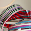 Cute Multi-Color Striped Wide Acetate Headband 6W6HBD276