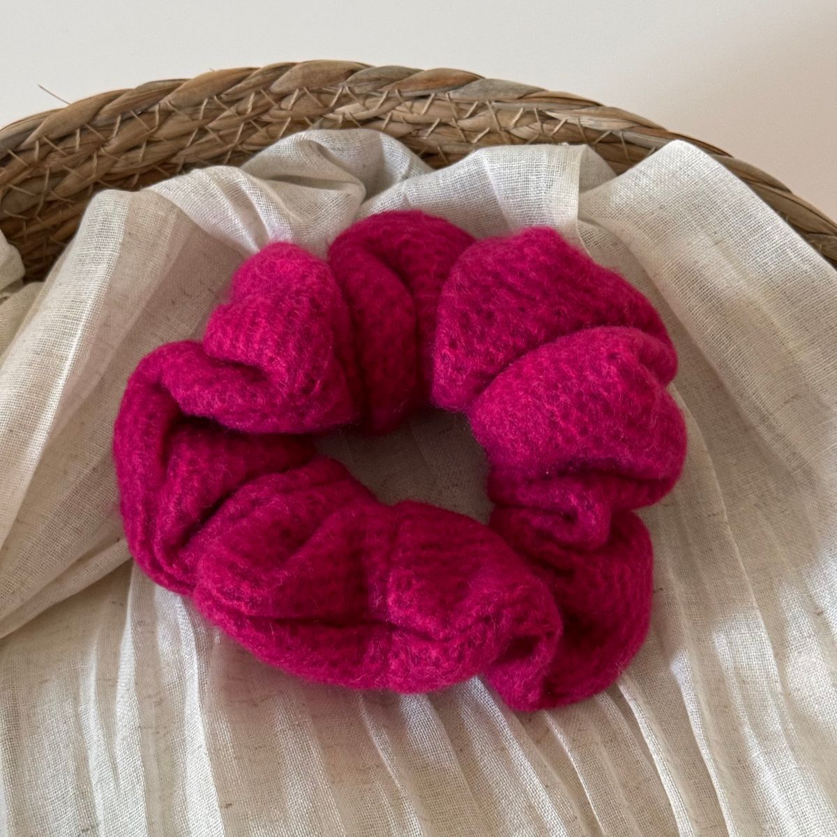 Minimalist Solid Color Knit Hair Scrunchies 6W6HSR323