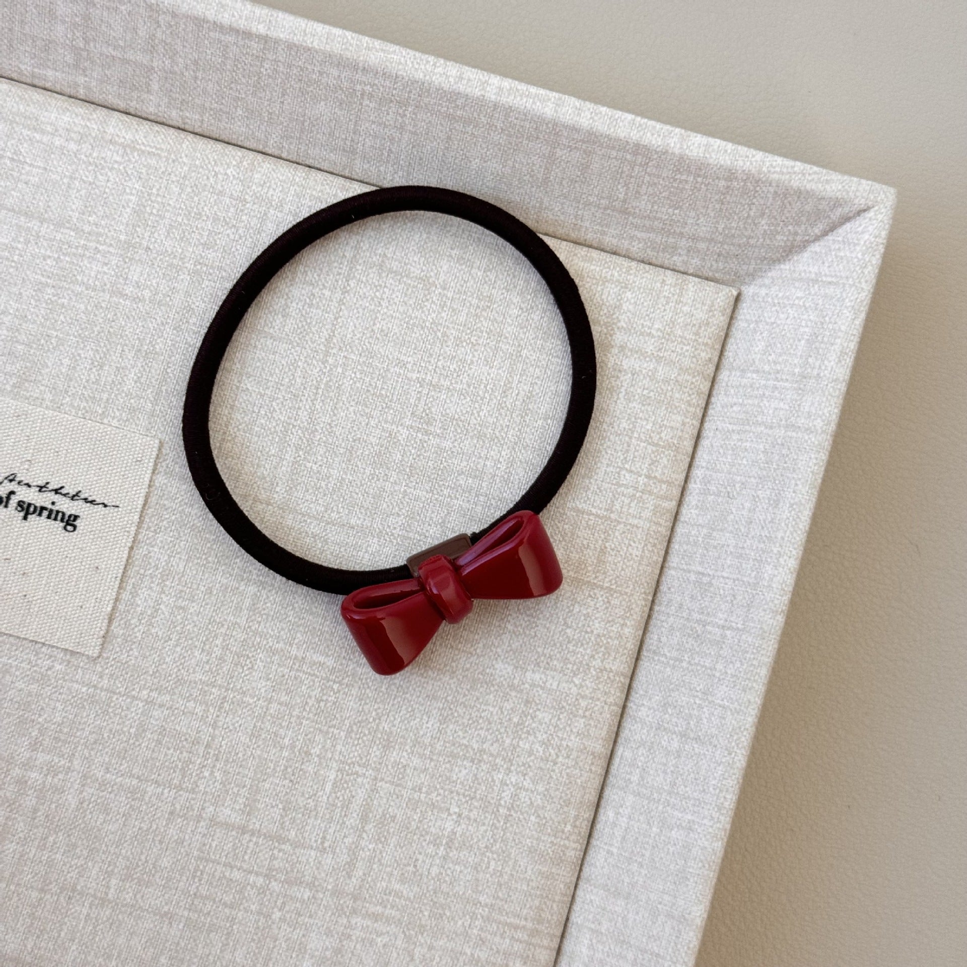 Minimalist Acetate Leopard Bowknot Hair Tie MK2BLW6W6HHT10