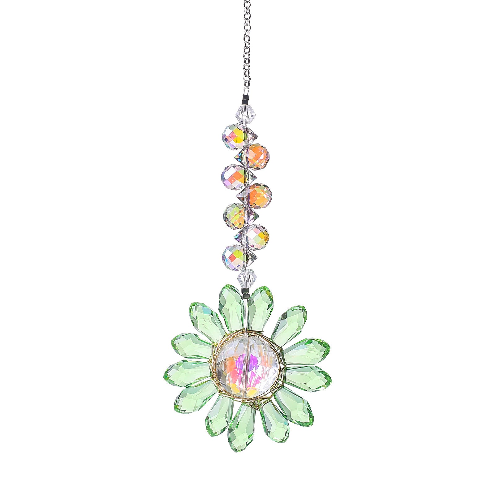 Crystal Floral Pendant Wind Chimes Suncatchers MK2CZAS6H7HLS56