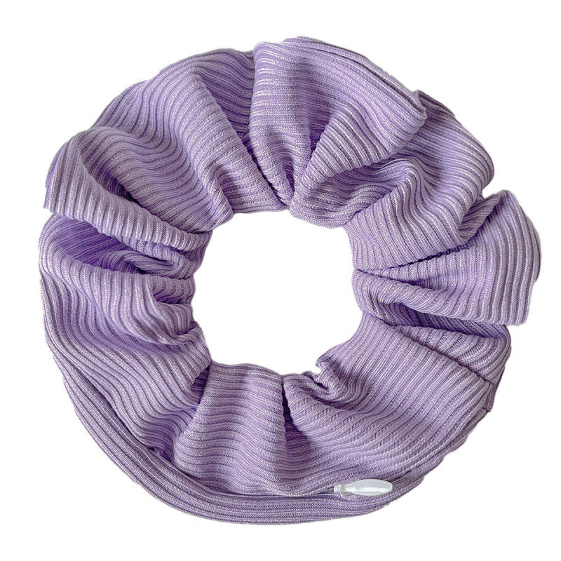 Minimalist Solid Color Rib Texture Hair Tie 6W6HSR511
