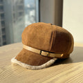 Fur Trim Beret Hat - DippedShop Wholesale - #3747