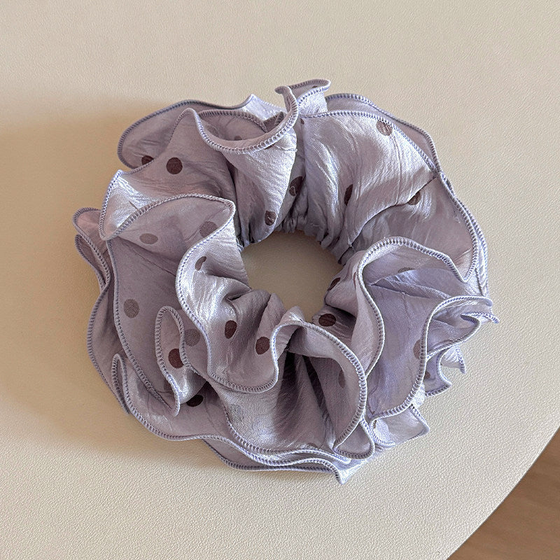 Elegant Satin Polka Dot Hair Scrunchie  MK2BLW6W6HSR36