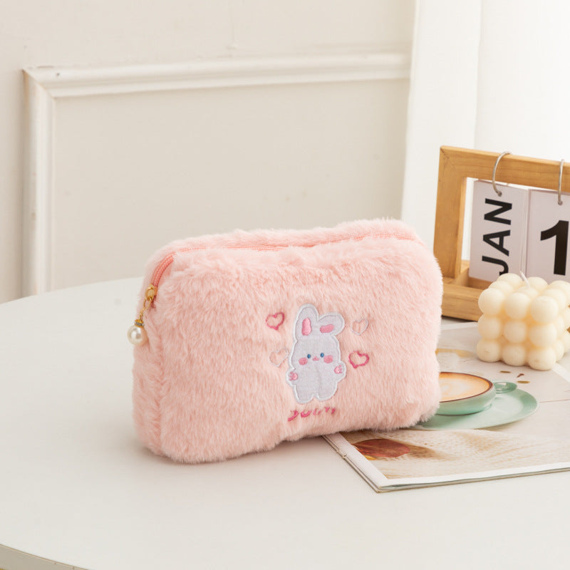Plush Rabbit Cosmetic Bag - DippedShop Wholesale - #6435